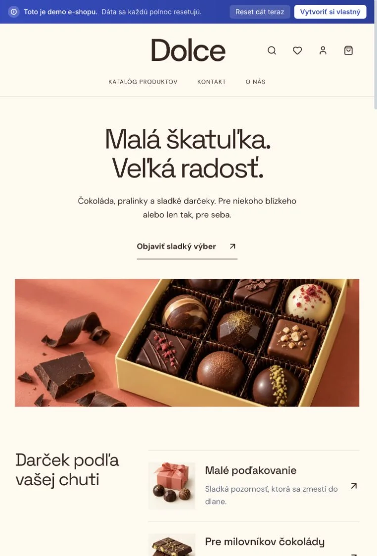 Ukážka šablóny Dolce
